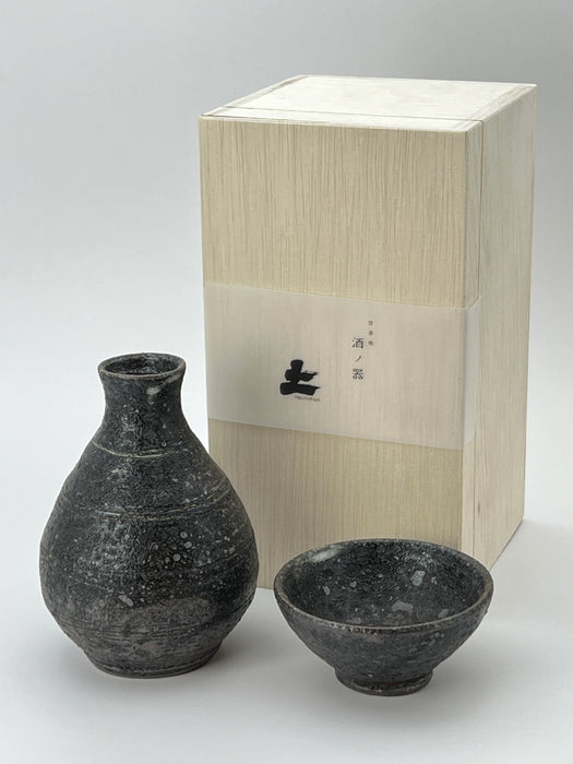 Handcrafted Sake Set Moon Shadow