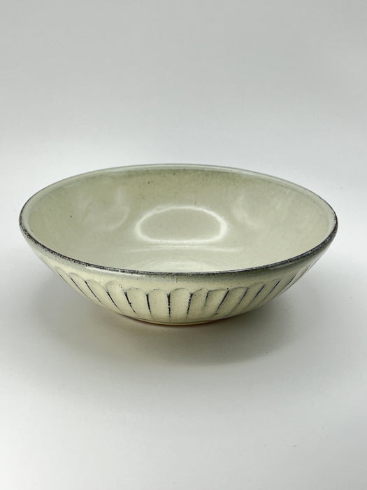 Handcrafted Bowl Creamy White Glaze