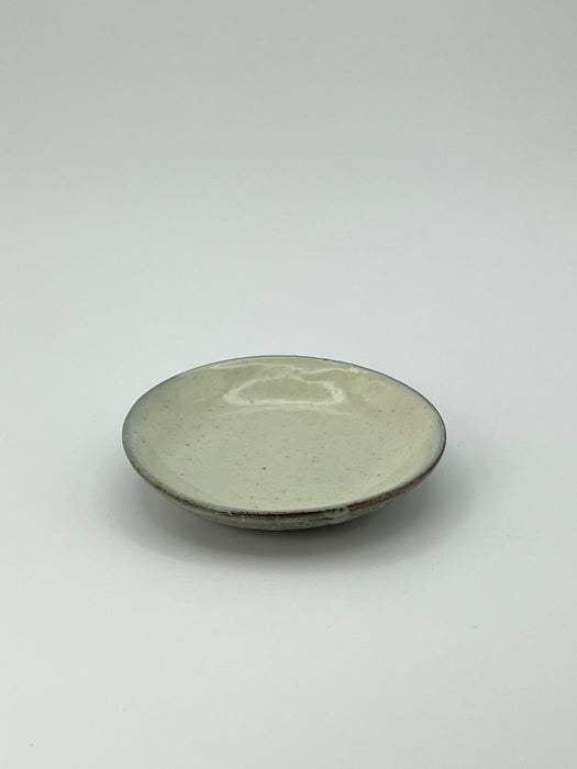 Handcrafted Plate Ash Powdered Glaze Small