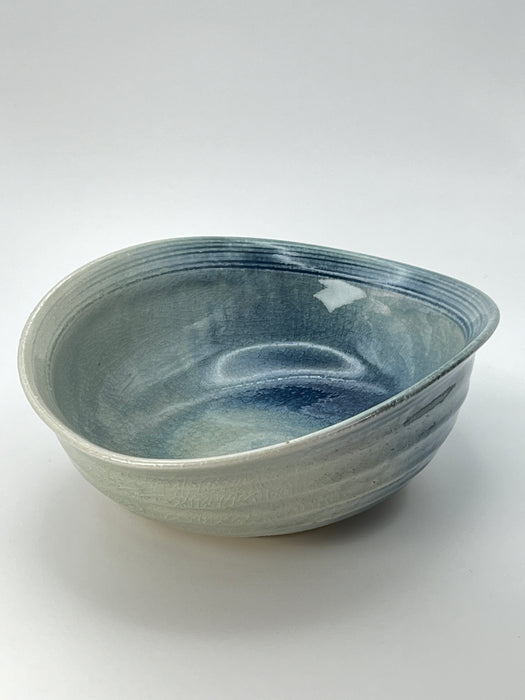Handcrafted Bowl Indigo Sprayed Large