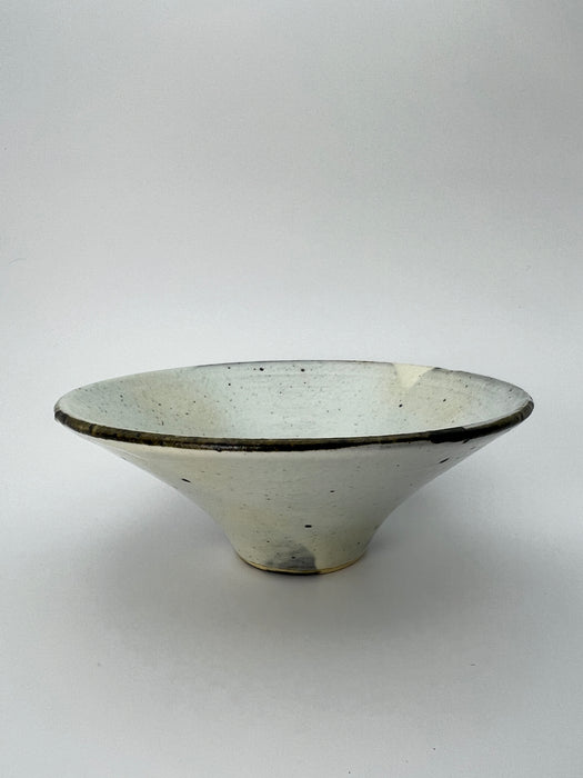 Handcrafted Bowl Curved Powdered with Iron Specks