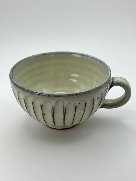Handcrafted Mug Creamy White Glaze Large