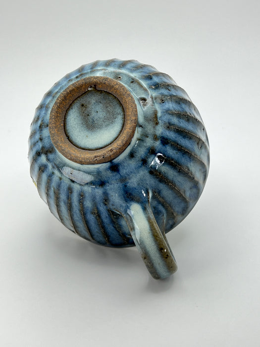 Handcrafted Mug Creamy Blue Glaze Large