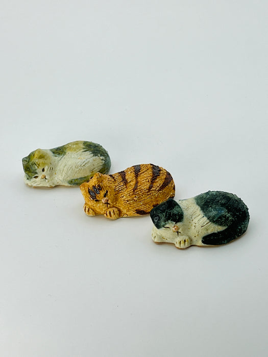 Handcrafted Chopsticks Rest Goodnight Cat Coarse 3PK