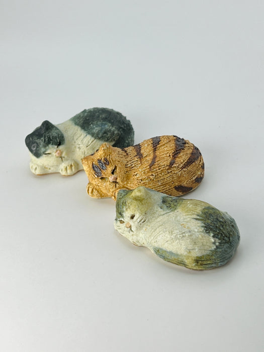 Handcrafted Chopsticks Rest Goodnight Cat Coarse 3PK