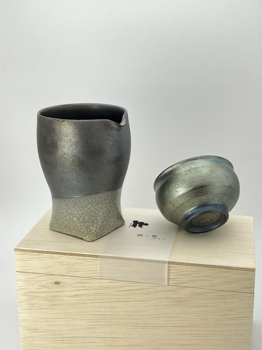 Handcrafted Sake Set Silverly