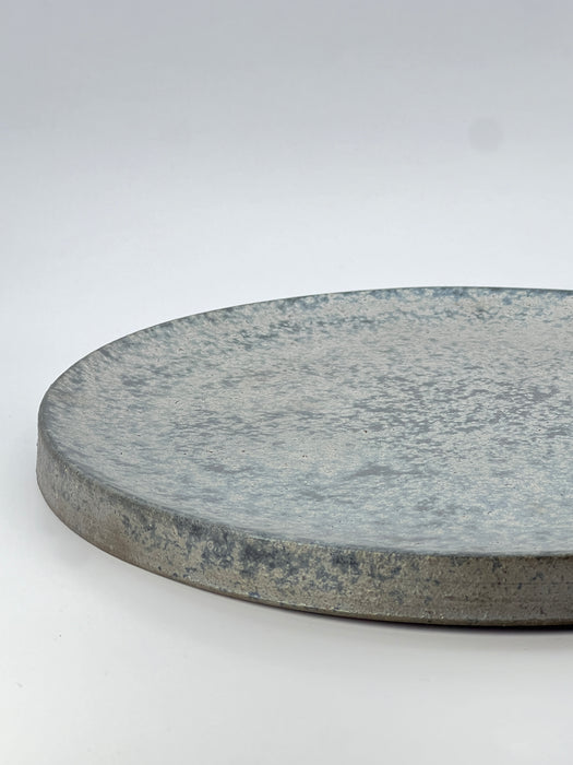 Handcrafted Plate Charcoal Grey Large