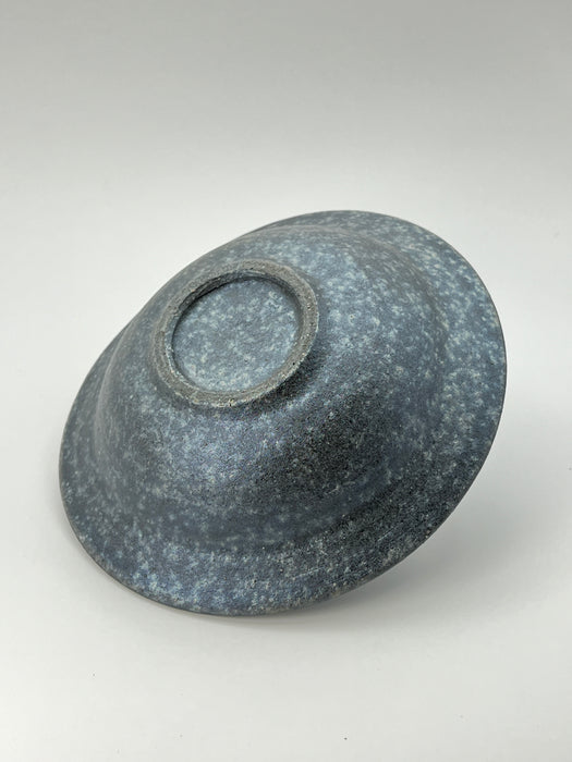 Handcrafted Bowl Charcoal Grey & Brush Stroke