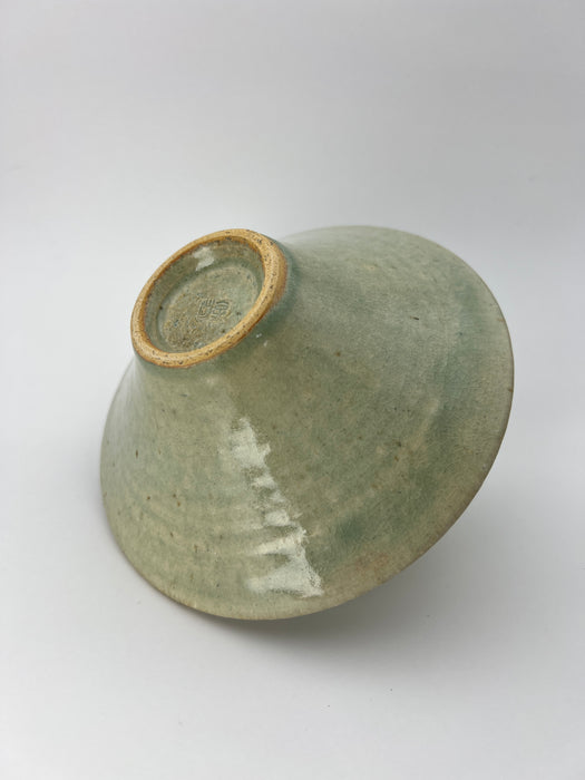 Handcrafted Bowl Curved Glass Frost