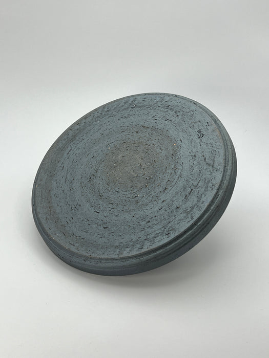 Handcrafted Plate Jade Green Exterior & Kiln-changed Medium