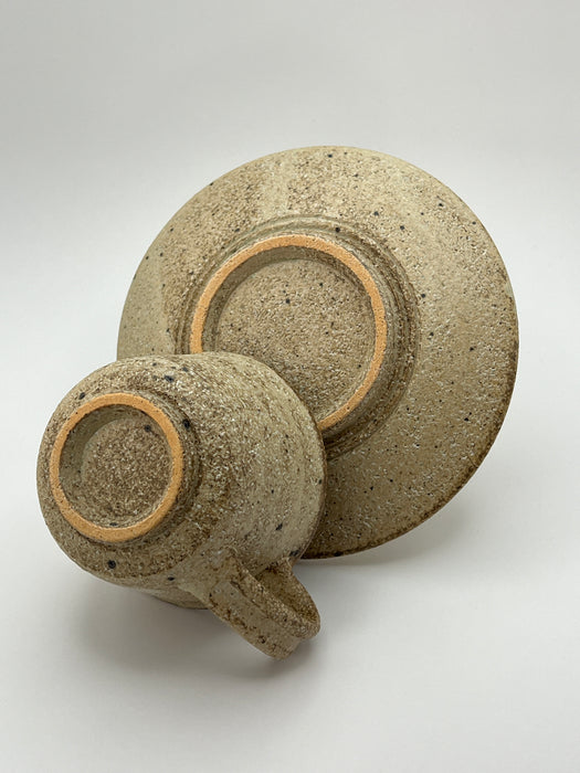 Handcrafted Cup & Saucer Birch