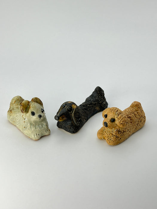 Handcrafted Chopsticks Rest Puppy 3PK