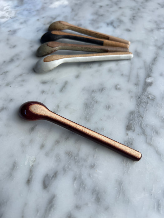 Handcrafted Porcelain Spoon Red